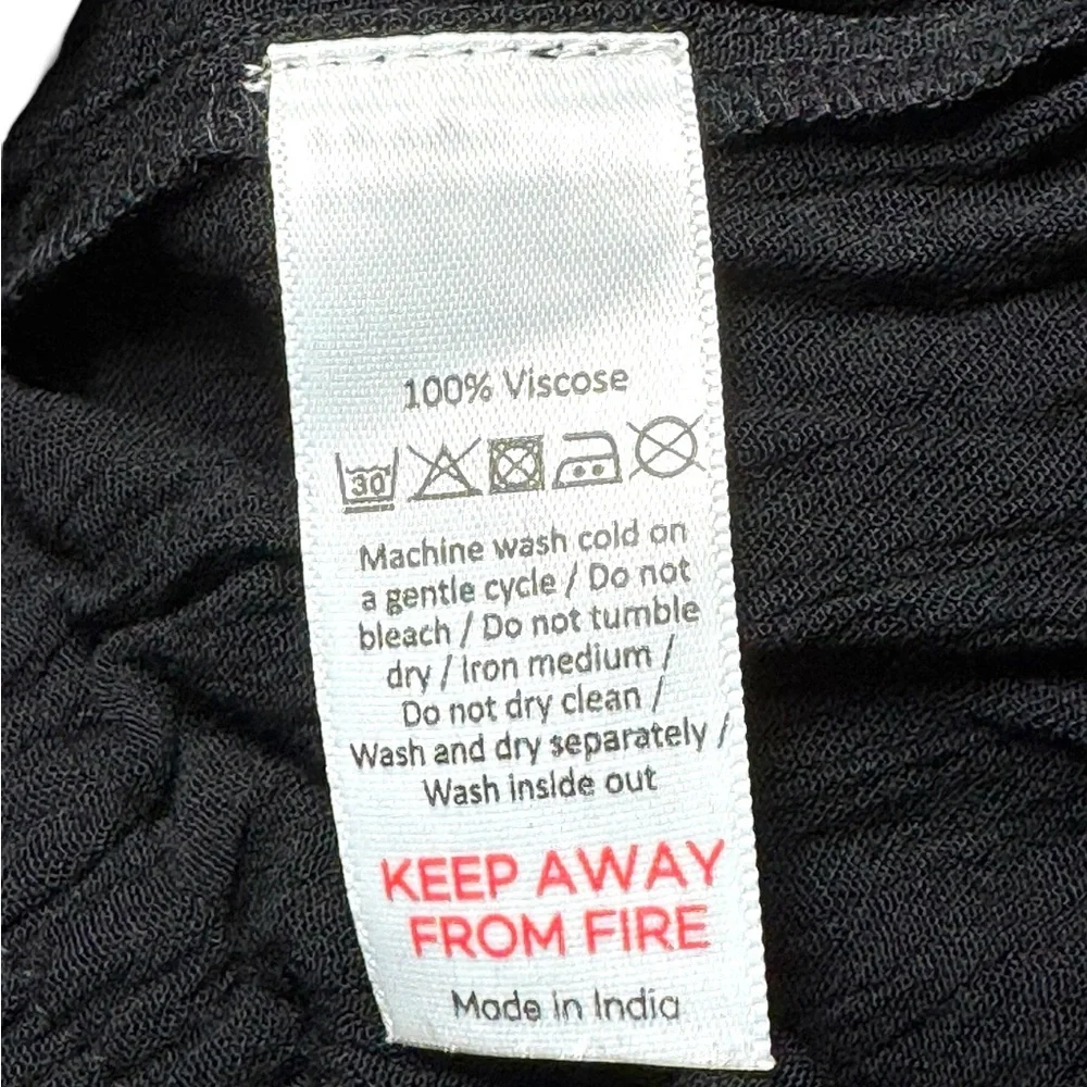 NWT Iisla & Bird beach drawstring pants in black‎ Sz 10